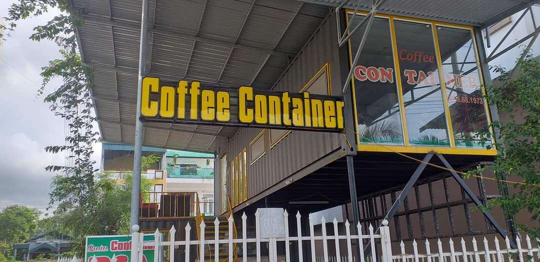 Hình ảnh mặt tiền quán trà chanh container tại Bắc Giang